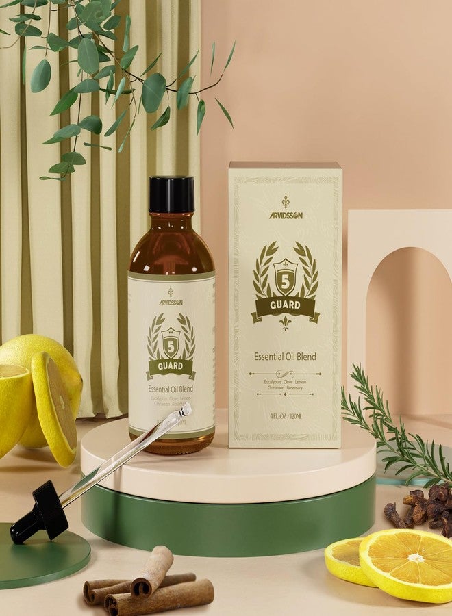 ARVIDSSON Five Guard Essential Oil Blend 4 Fl. Oz (120ml), Guards Essential Oil Blends of Clove, Eucalyptus, Lemon, Cinnamon, Rosemary Oils, A Refreshing Experience for Home - Image 4